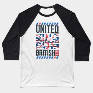 United Kingdom British England Baseball T-Shirt